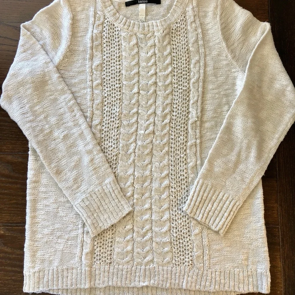 Kensi cream/light oat sweater with hint of silver sheen - Picture 1 of 5